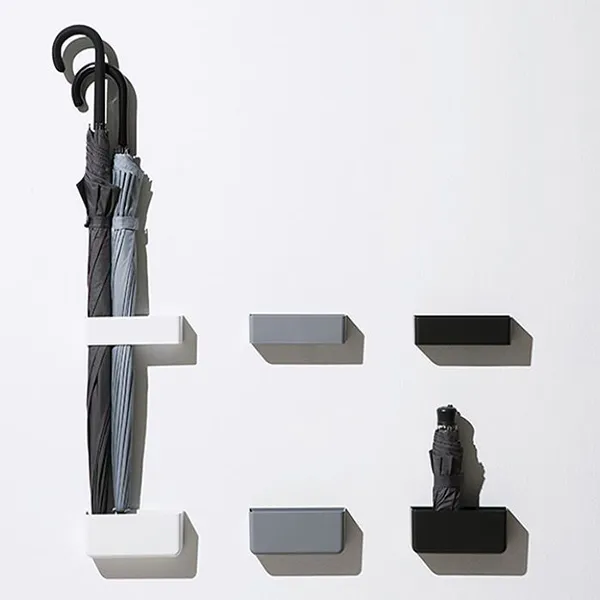 원룸 오피스텔 현관문 자석형 스탠드 우산 꽂이 걸이, 자석우산꽂이 그레이