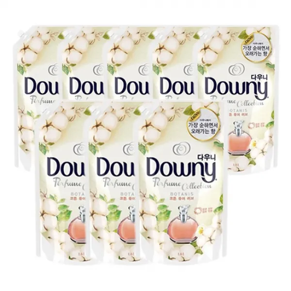 다우니 보타니스 코튼 퓨어러브 1.6l 섬유유연제 리필 8개