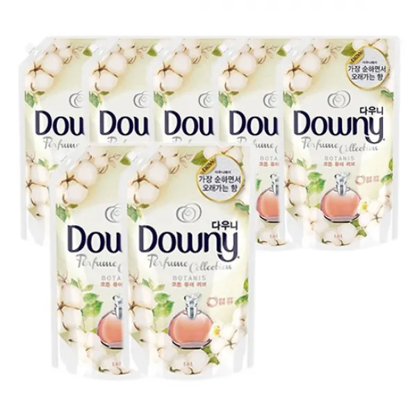 다우니 보타니스 코튼 퓨어러브 1.6l 섬유유연제 리필 7개