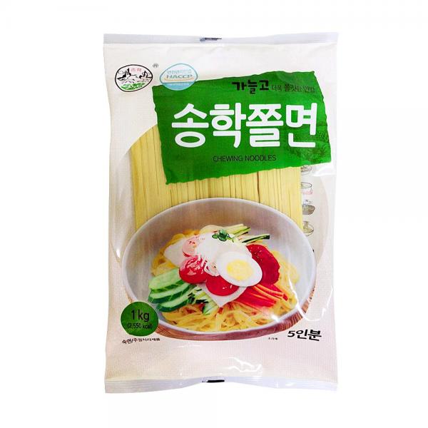 [송학식품] 송학식품 송학쫄면 1kg _ 보통굵기 쫄면, 1개