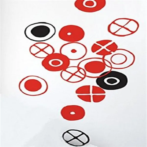 수입 포인트 벽지 BLIK 붙여 벗길 수 있는 wall 스티커 프로 사양 임즈(Eames) 써클 스몰 블랙 E-Circles 미국발 예