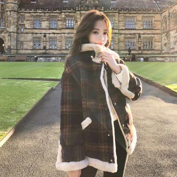 Co0961여성 겨울 숏 양털 자켓 인조 무스탕 Co0961여성 겨울 숏 양털 자켓 인조 무스탕