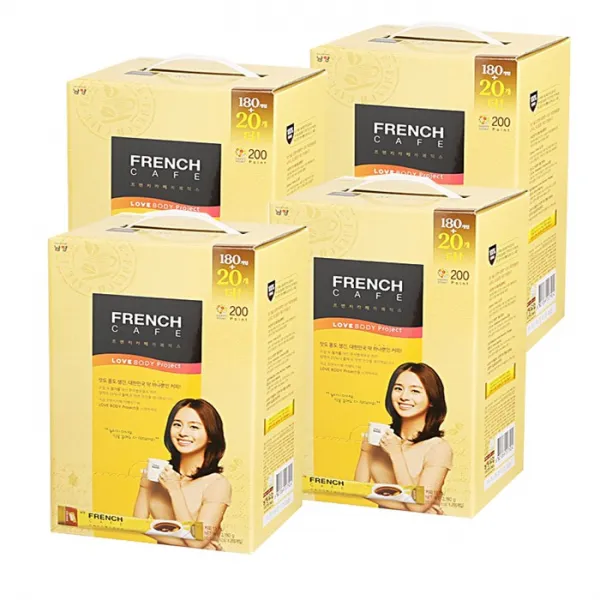 프렌치카페 카페 믹스 200개입, 2.18kg, 4개