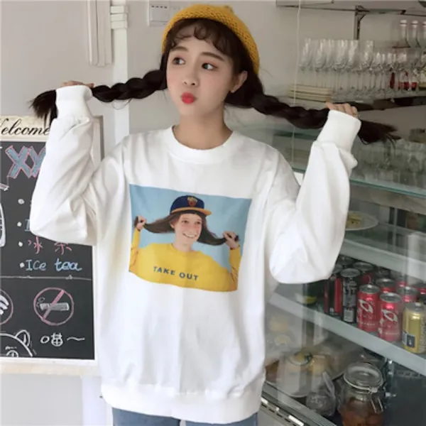 스페셜원 말괄량이 소녀 맨투맨 티셔츠