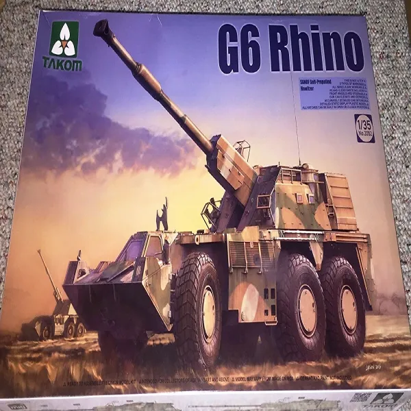 타콤1/35 남아프리카 공화국군 155mm 자주 곡사포 G6 리노 프라모델 TKO2052 자주포프라모델