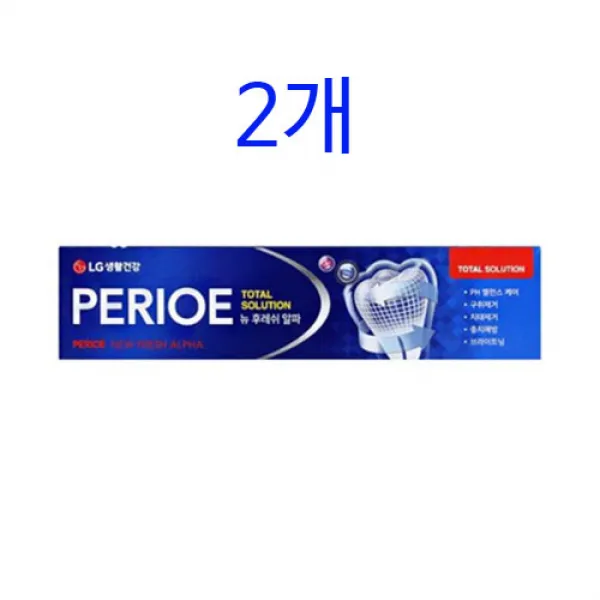 페리오 뉴 후레쉬 알파 치약, 170g, 2개