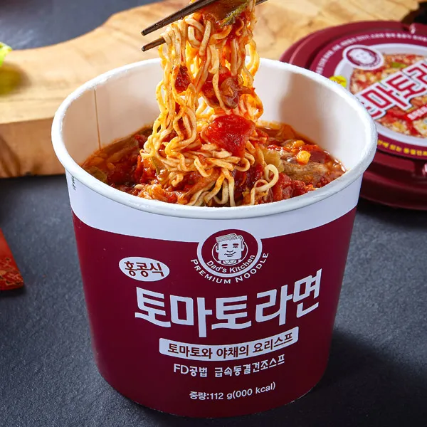 일채일면 1월구정전한정파격특가 190g토마토와야채가듬뿍 홍콩식토마토라면, 12개입