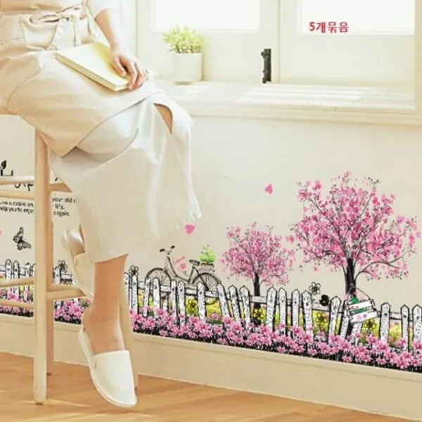 Line 방충테이프 피바왕왕 방안 벽 복도 소품 KickingLine 시트지, 호수쪽배