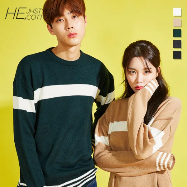 제이에이치스타일 아크 라운드 니트