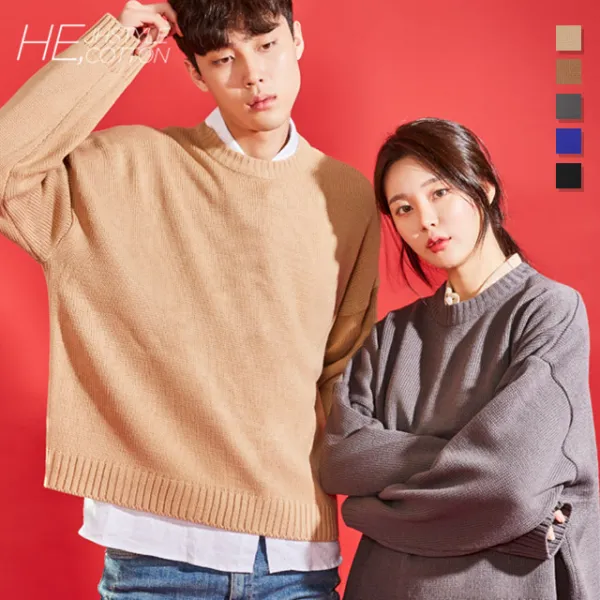 [제이에이치스타일]퍼펙트 크롬 라운드 니트 JHNT219.[DS]