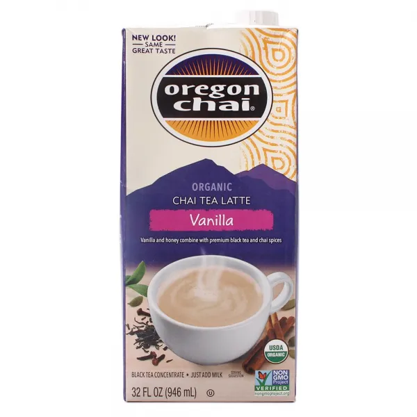 Oregon Chai 오가닉 차이 티 라떼 바닐라, 946ml, 1개