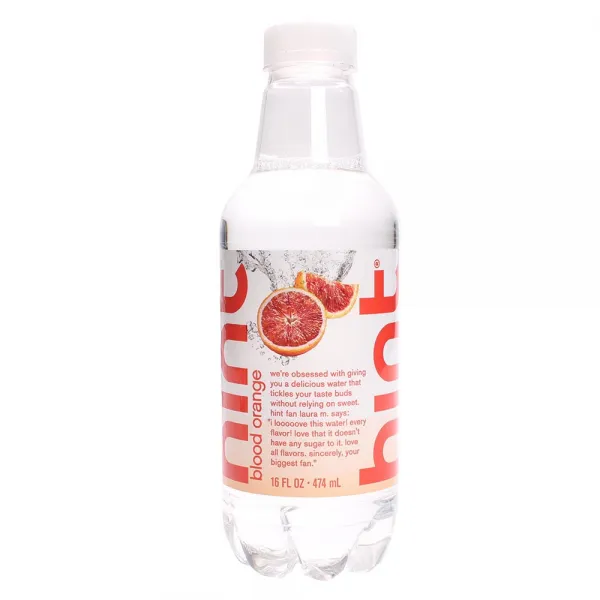 힌트 언스위트 워터 블러드 오렌지, 474ml, 1개