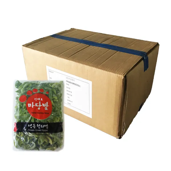 팔도보부상 냉동청피망 슬라이스 1박스 1kgX10입 야채 식자재식당, 단품