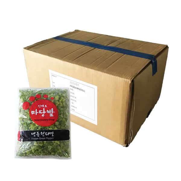 팔도보부상 냉동청피망 다이스 1박스 1kgX10입 야채 식자재식당, 단품