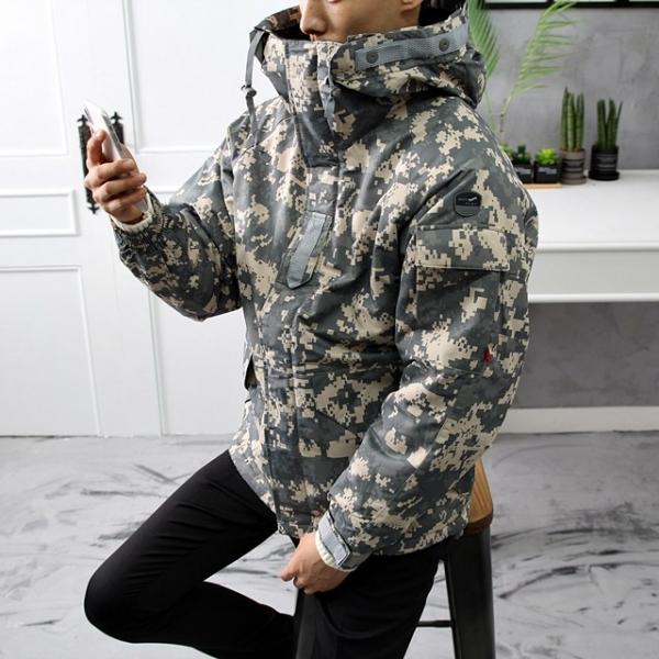 초코클래식 데일리 남자 카모 항공패딩점퍼(~115size)