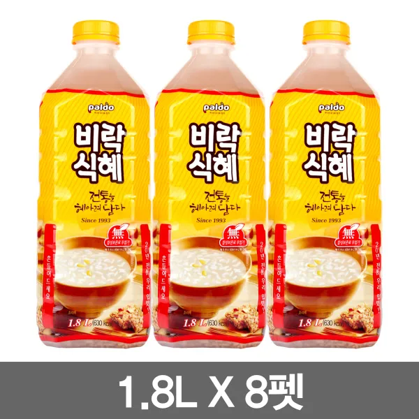 팔도 비락식혜 (1.8L x 8펫), 단일상품