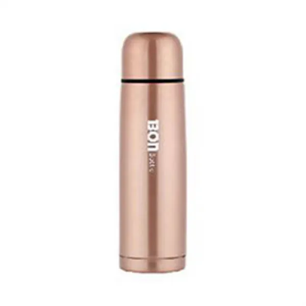 [헬스마일] 본보틀 보온병 보냉병 500ml, 골드핑크