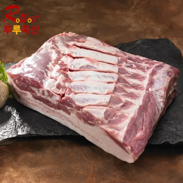  루루축산 돼지고기 삼겹살 2kg 판삼겹 원육 수입돼지고기 1팩