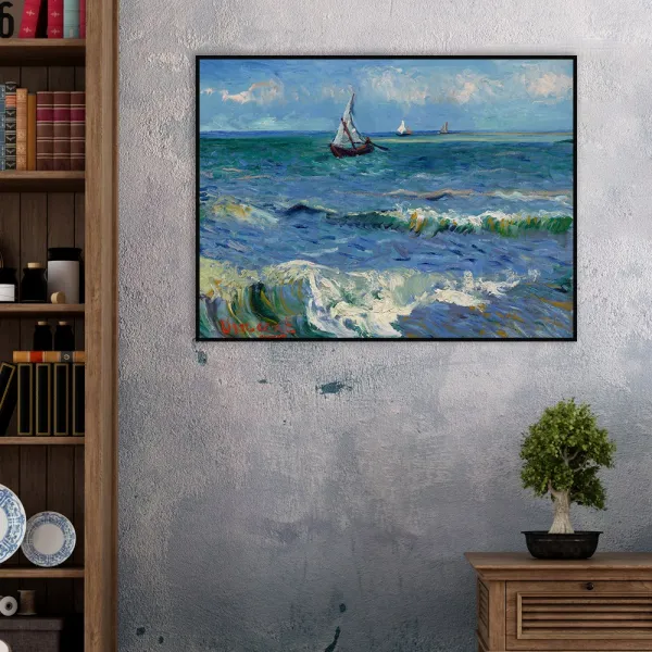  더벨라 고흐 생트마리드라메르의 바다 모던프레임 캔버스액자