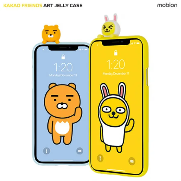 모비온 카카오 아트 젤리 피규어 젤리lgq6 Q6플러스 X600 핸드폰케이스