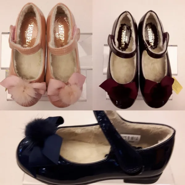 비아니키즈 슈펜키즈 세일!! 파격적인 세일~슈펜 폼폼 리본 퍼 플랫슈즈18w22