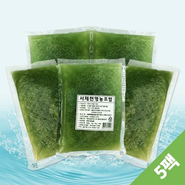 서제천영농조합 동강 청정 다슬기육수1kgx5팩 5팩 1kg