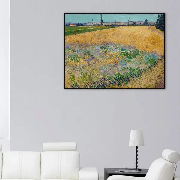 [더벨라] 고흐 - 알필 산자락의 밀밭 Wheat Field with Alpilles Foothills in the Background 모던프레임 캔버스액자