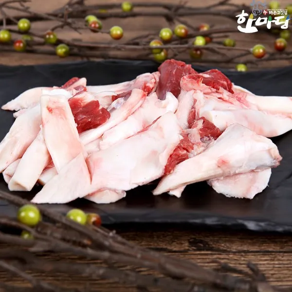 [ 바른고기집 ] 거세한우 1등급이상 스지 1kg 냉동, 1팩