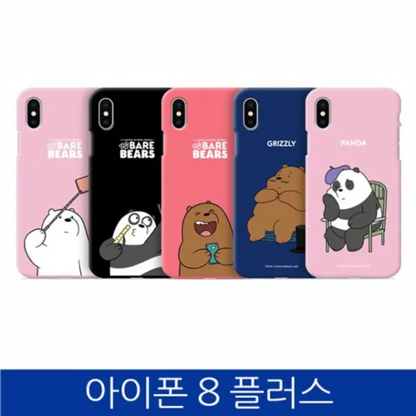 덕&컴 폰케이스 [아이폰8플러스. 위베어베어스 컬러 젤리 폰케이스 iPhone8 PLUS case] 젤리케이스 추천케이스 하드케이스