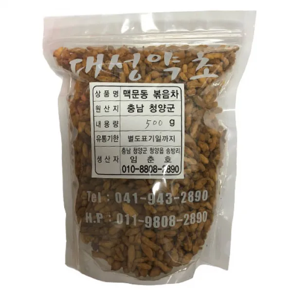 대성약초 청양 맥문동(볶음) 맥문동, 1개, 500g