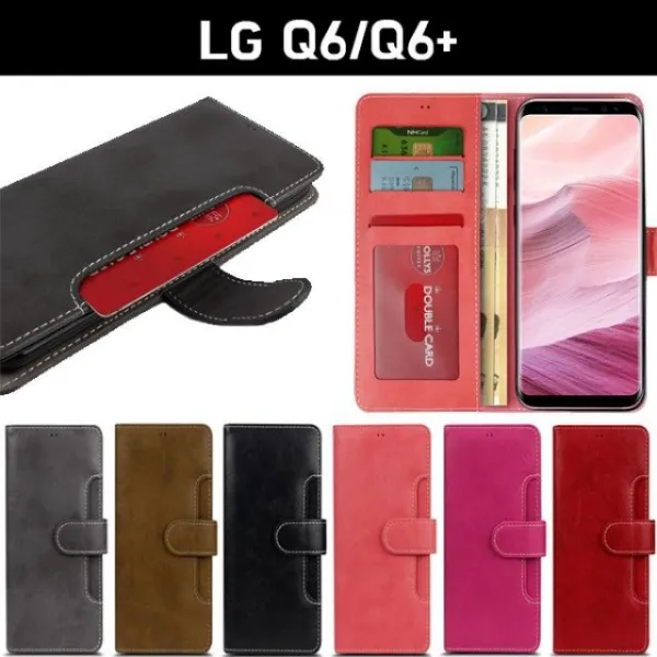 덕&컴 폰케이스 [LG Q6 X600 텐더백 카드수납 가죽 다이어리] 젤리케이스 추천케이스 하드케이스