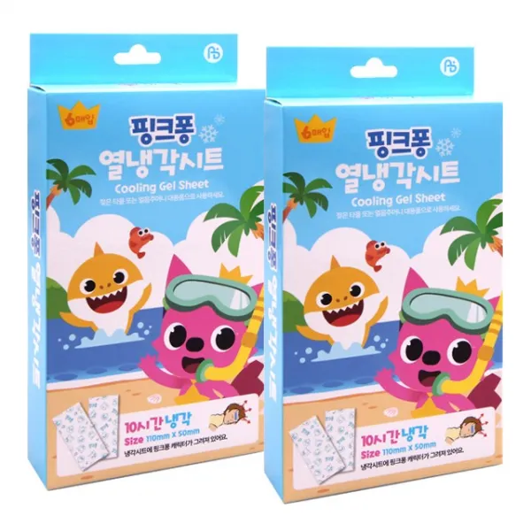 핑크퐁 열냉각시트 해열시트 (6매입), 6개입, 2개