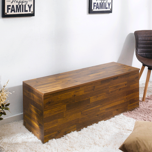 ARIA FURNITURE STB-002-Acacia Storage Bench-Large 벤치수납함, 별도표기
