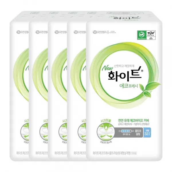 화이트 에코프레시 울트라슬림 대형 32개입 X 5개, 단일상품