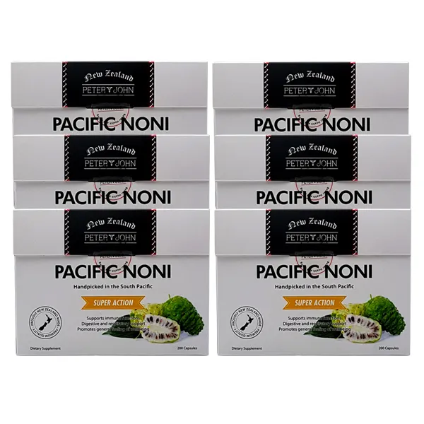 [피터앤존] PACIFIC NONI 뉴질랜드 퍼시픽노니 200캡슐 6개/ 면역건강에 도움!, 120g, 6개