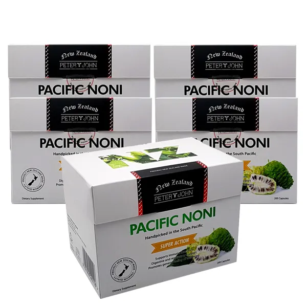 [피터앤존] PACIFIC NONI 뉴질랜드 퍼시픽노니 200캡슐 5개/ 면역건강에 도움!, 120g, 5개