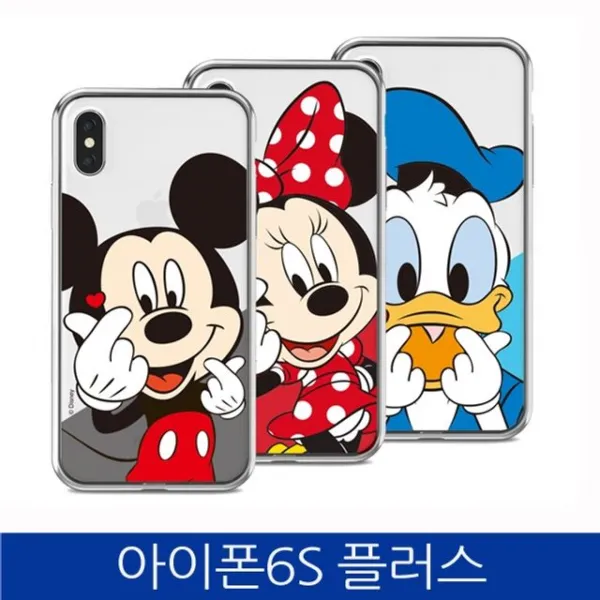 덕&컴 폰케이스 [아이폰6S플러스. 디즈니 핑커 하트 투명 폰케이스 iPhone6S PLUS case] 젤리케이스 추천케이스 하드케이스
