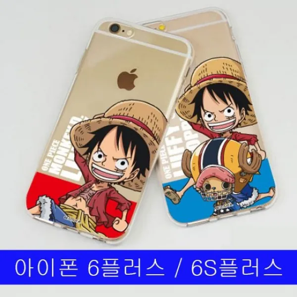 덕&컴 폰케이스 [아이폰 6플러스 6S플러스 LUFFY 파스텔 케이스] 젤리케이스 추천케이스 하드케이스