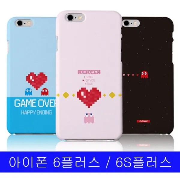 덕&컴 폰케이스 [아이폰 6 6S플러스 러브러브 팩겜 하드 케이스] 젤리케이스 추천케이스 하드케이스