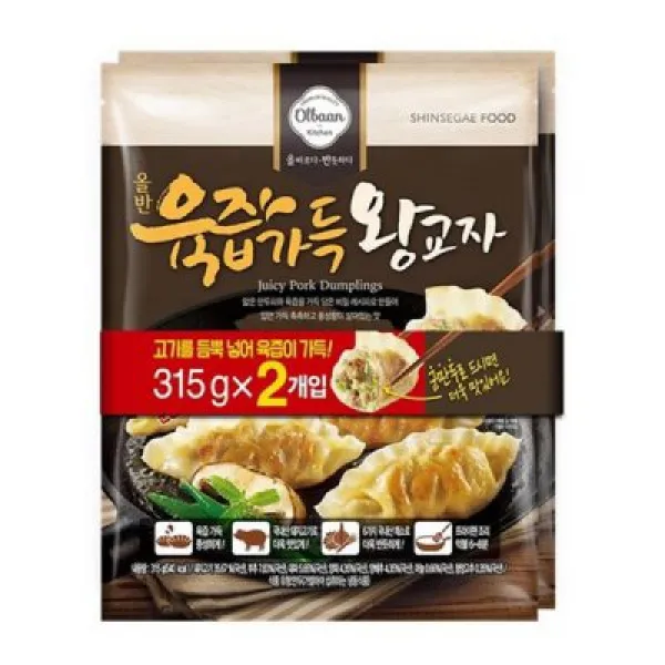 올반 (특가)신세계푸드 키친 육즙가득 왕교자 315g+315g, 315g, 2봉