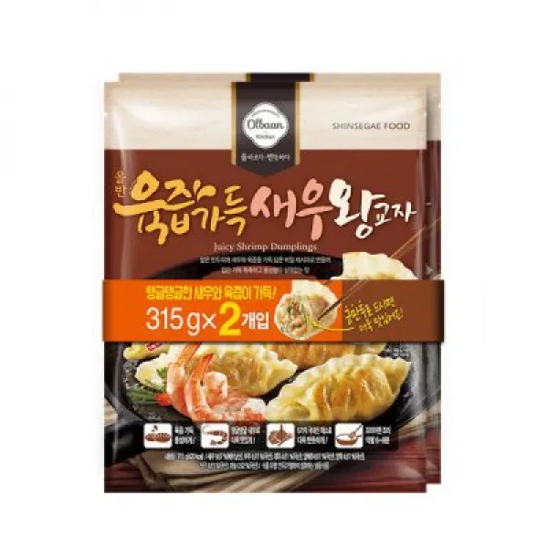 올반 (특가)육즙가득 새우 왕교자 315g+315g, 315g, 2봉