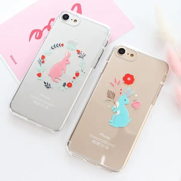 Try 갤럭시j3 2017 J330 케이스 파스텔래빗 젤리