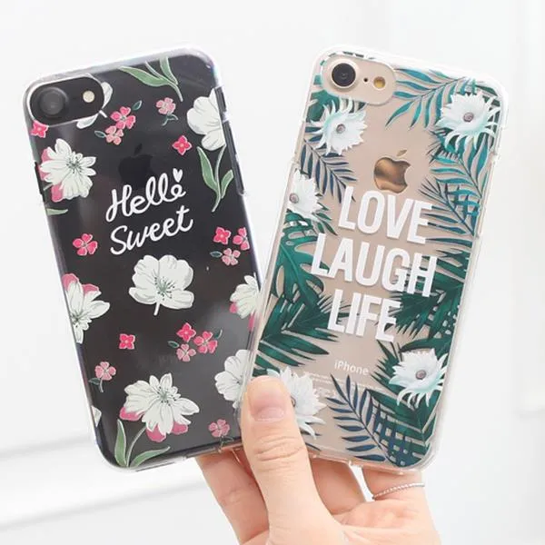 Try 갤럭시j3 2017 J330 케이스 트로피컬플로랄 젤리