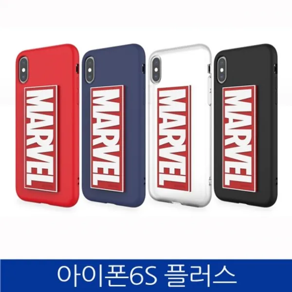 덕&컴 폰케이스 [아이폰6S플러스. 마블 3D 로고 폰케이스 iPhone6S PLUS case] 젤리케이스 추천케이스 하드케이스