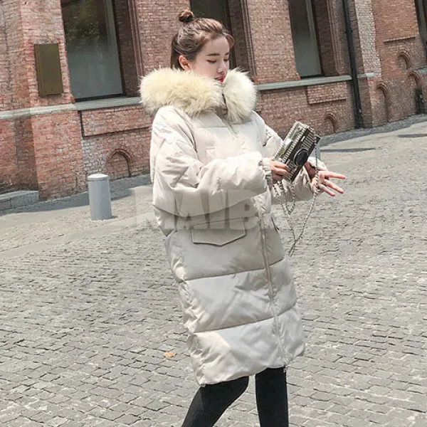 해외직구 구매대행 마이바 겨울 여성 웰론 빅사이즈 라쿤패딩 패딩점퍼 패딩잠바