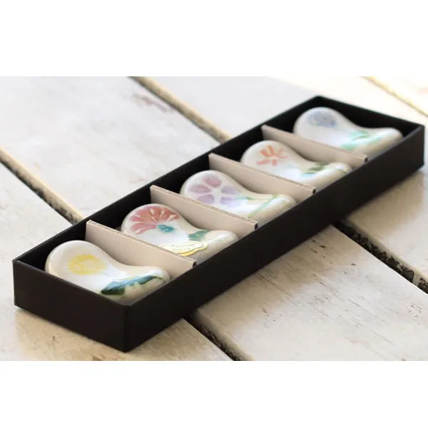 아이따 꽃무늬 젓가락 받침 5P