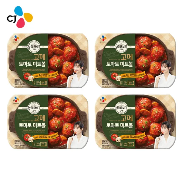 CJ제일제당 고메 토마토 미트볼 200gX4개간편식즉석, 단품