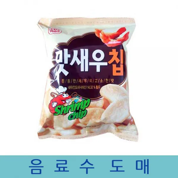  Oh Pc방 먹거리 맛새우칩 과자 도매 음식 봉지 코스모스 25gx30ea 25g 30개