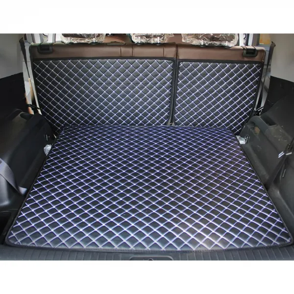 자동차용품 시트커버 핸들커버 Gmz_3d 퀼팅가죽 트렁크매트 풀세트_올란도 자동차매트 자동차 내장용품 외장용품 블랙