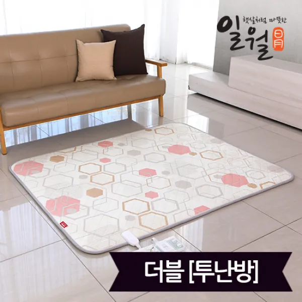  일월 나노크린 동작감지 워셔블 양면 전기매트_더블 140x180 2019년형 나노크린 전기매트더블